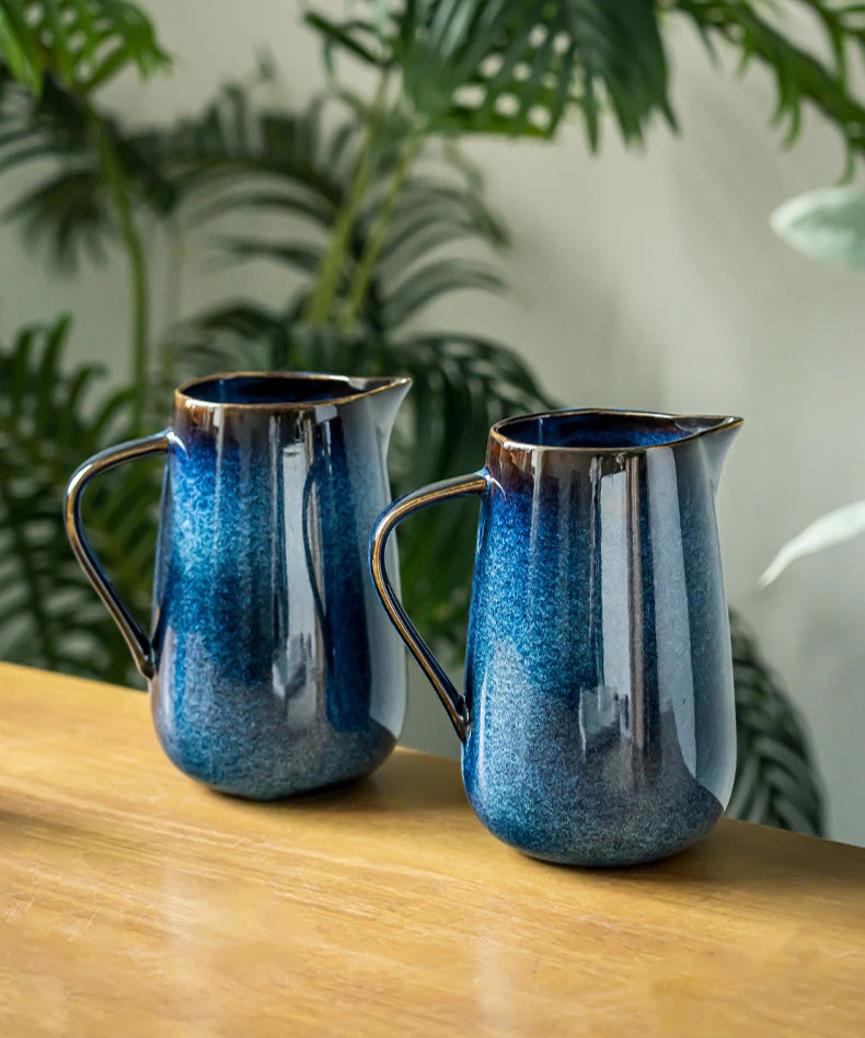 Navy Ceramic Jug 1.7L