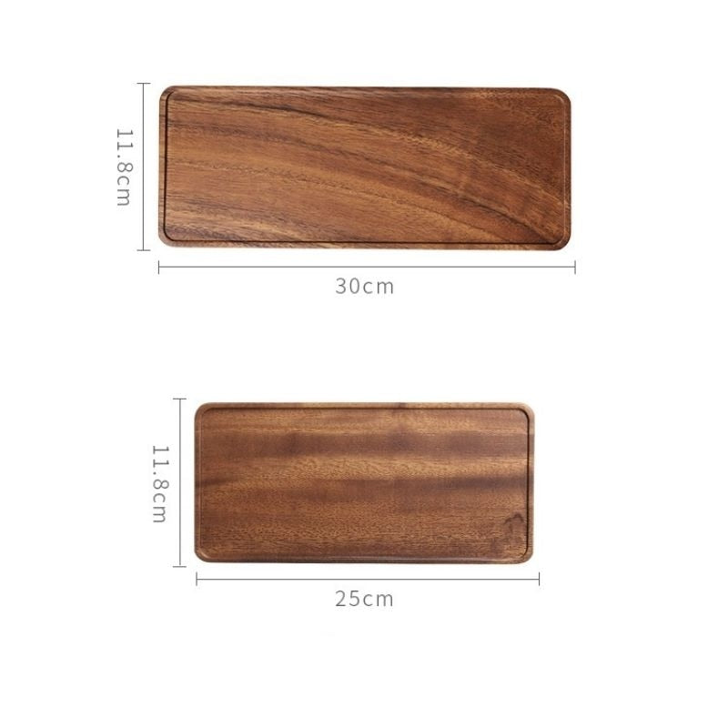 Rectangular Wooden Tray 30 and 25 cm