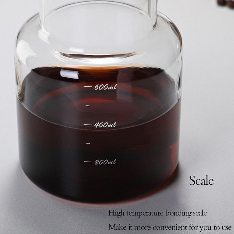 Swabue Cold Brew Coffee Pot Set Drip Filter Ecocoffee Iced Tools Barista Hand-made Glass Coffee Maker Household Pour over Kettle