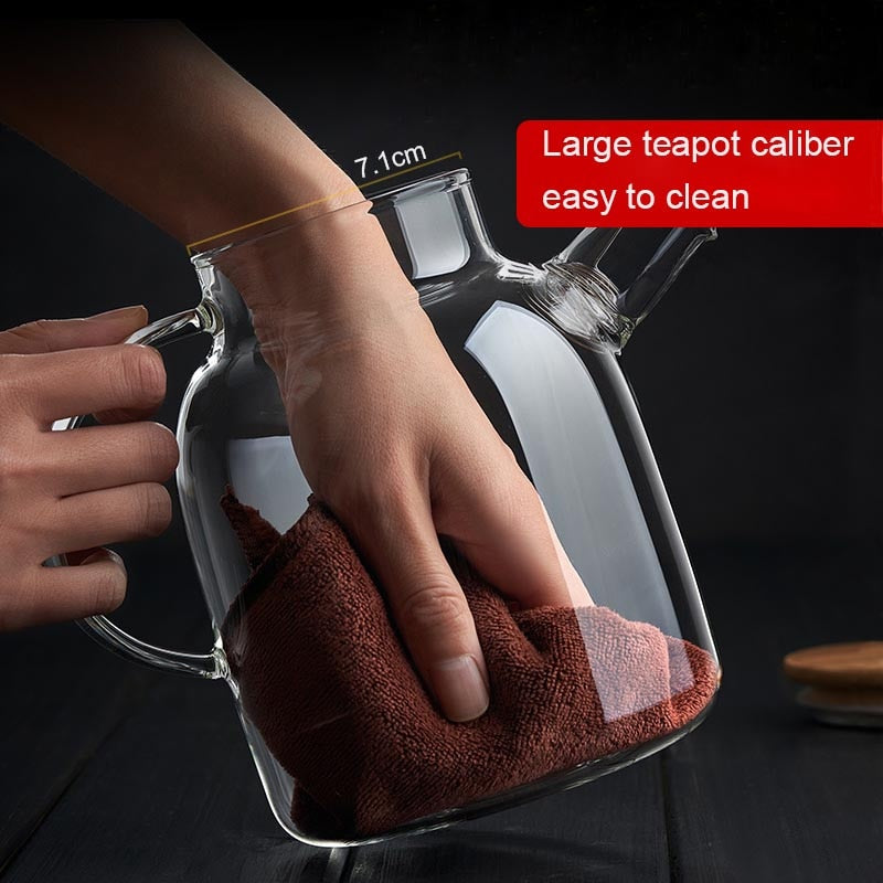 Glass Teapot Set With Glass Cups