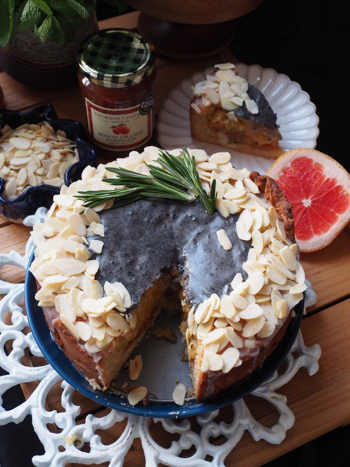 Marmalade Bakewell Cake