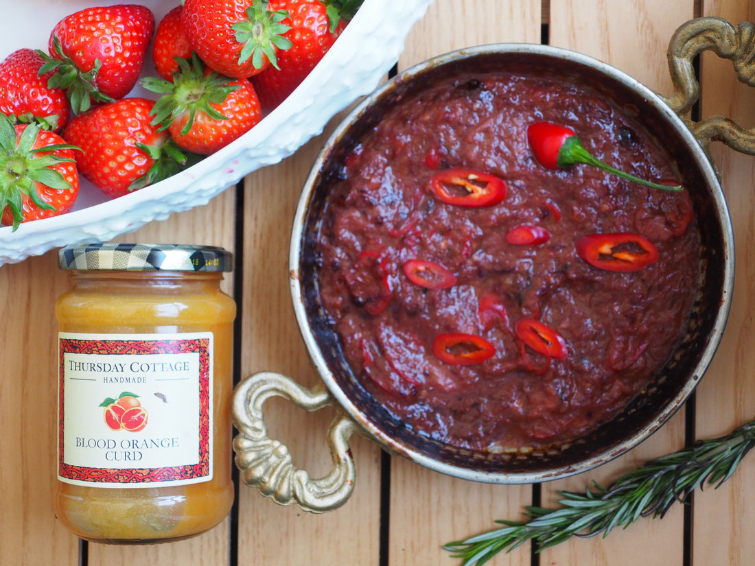 Blood Orange & Strawberry Chutney - British Summer Special