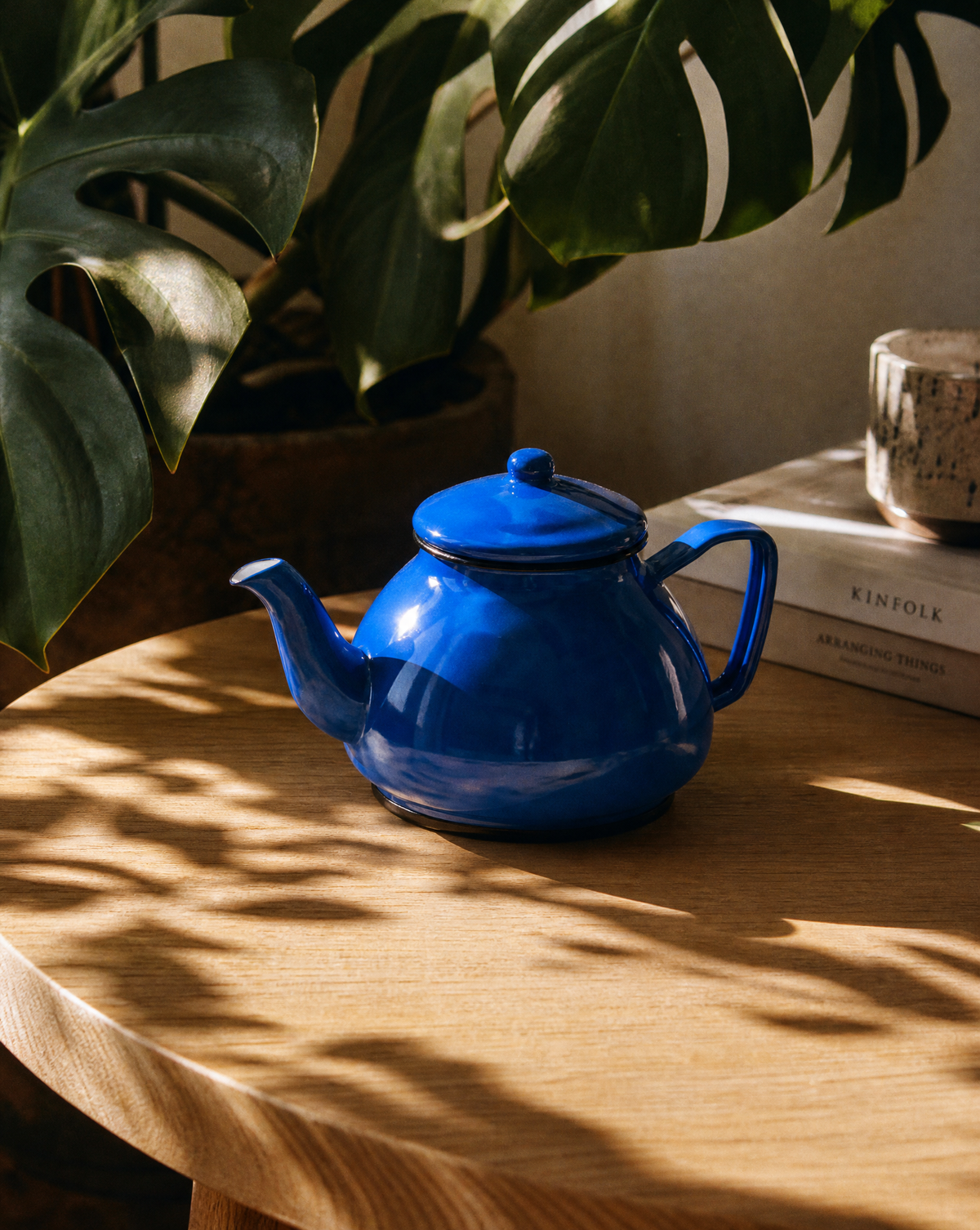 1.0L Thickened Enamel Boiling Kettle, Household Kung Fu Teapot, Coffee Pot , Induction Cooker Gas Stove Universal Tea Kettle