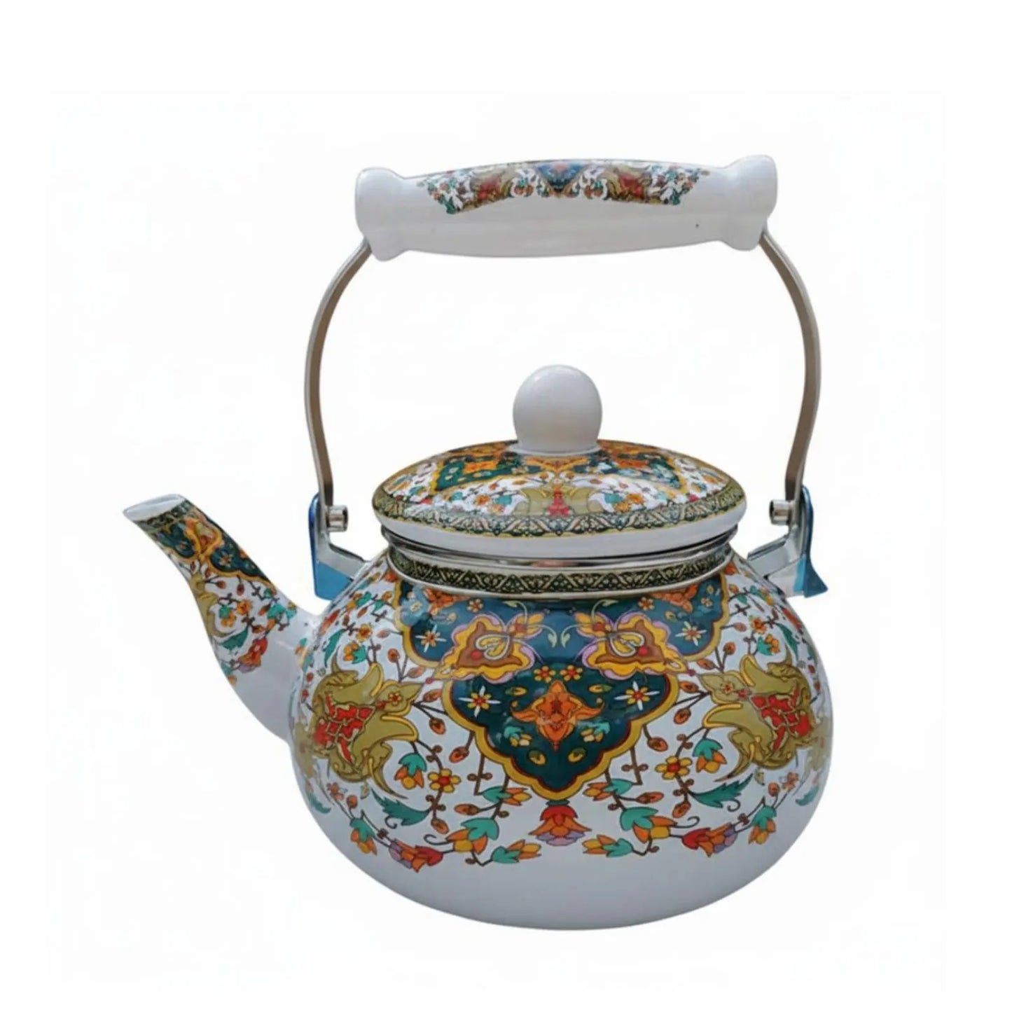2L Vintage Enamel Tea Kettle
