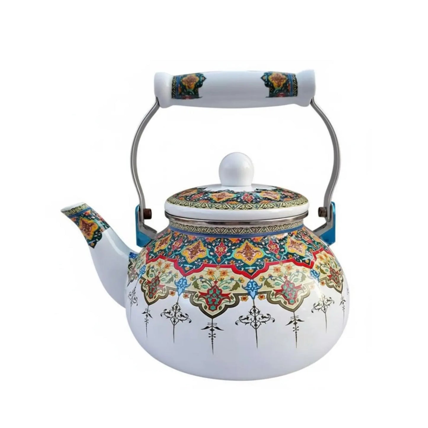 2L Vintage Enamel Tea Kettle