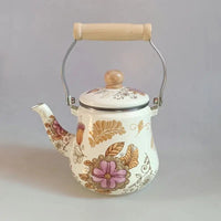 1.5L Enamel Enamel Teapot Boiling Kettle Cold Water Teapot Open Flame Induction Stoves Electric Pottery Stoves Universal
