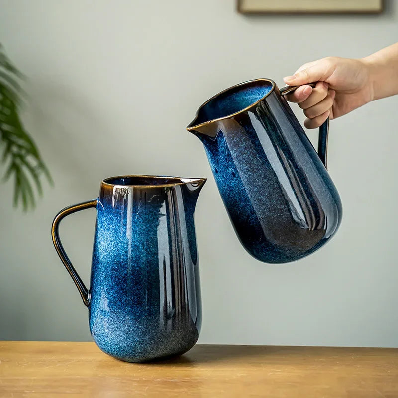 Navy Ceramic Jug 1.7L