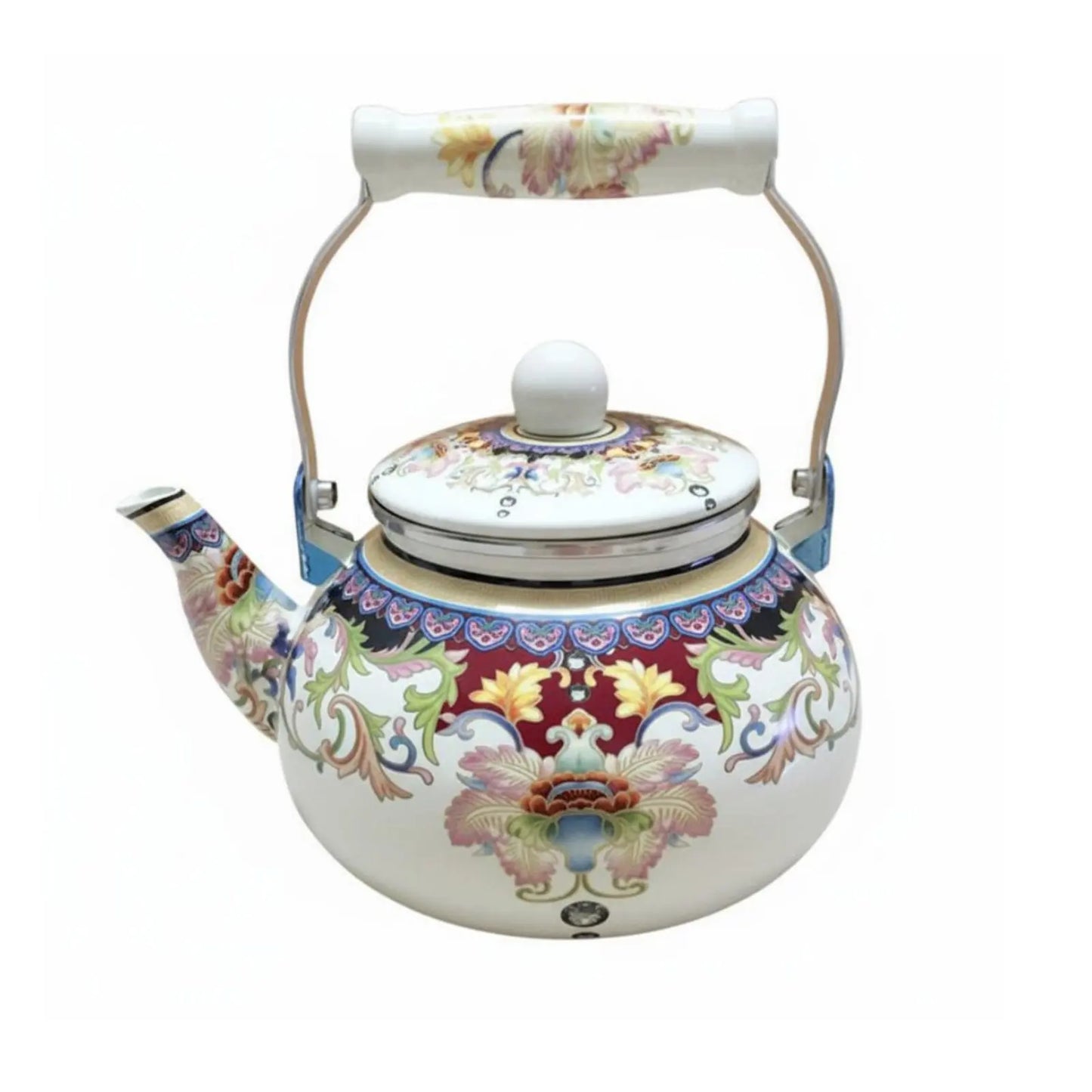 2L Vintage Enamel Tea Kettle