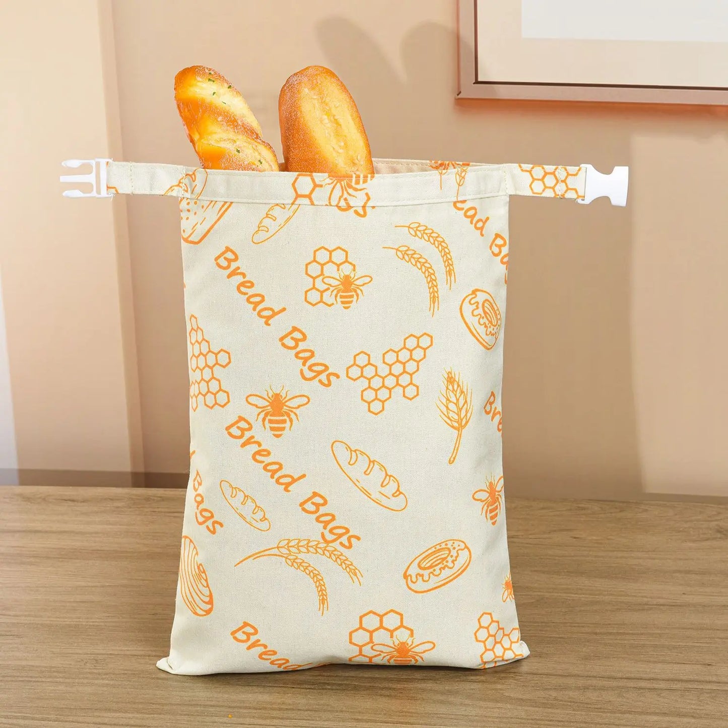 Cotton Beeswax Bags For Bread Storage