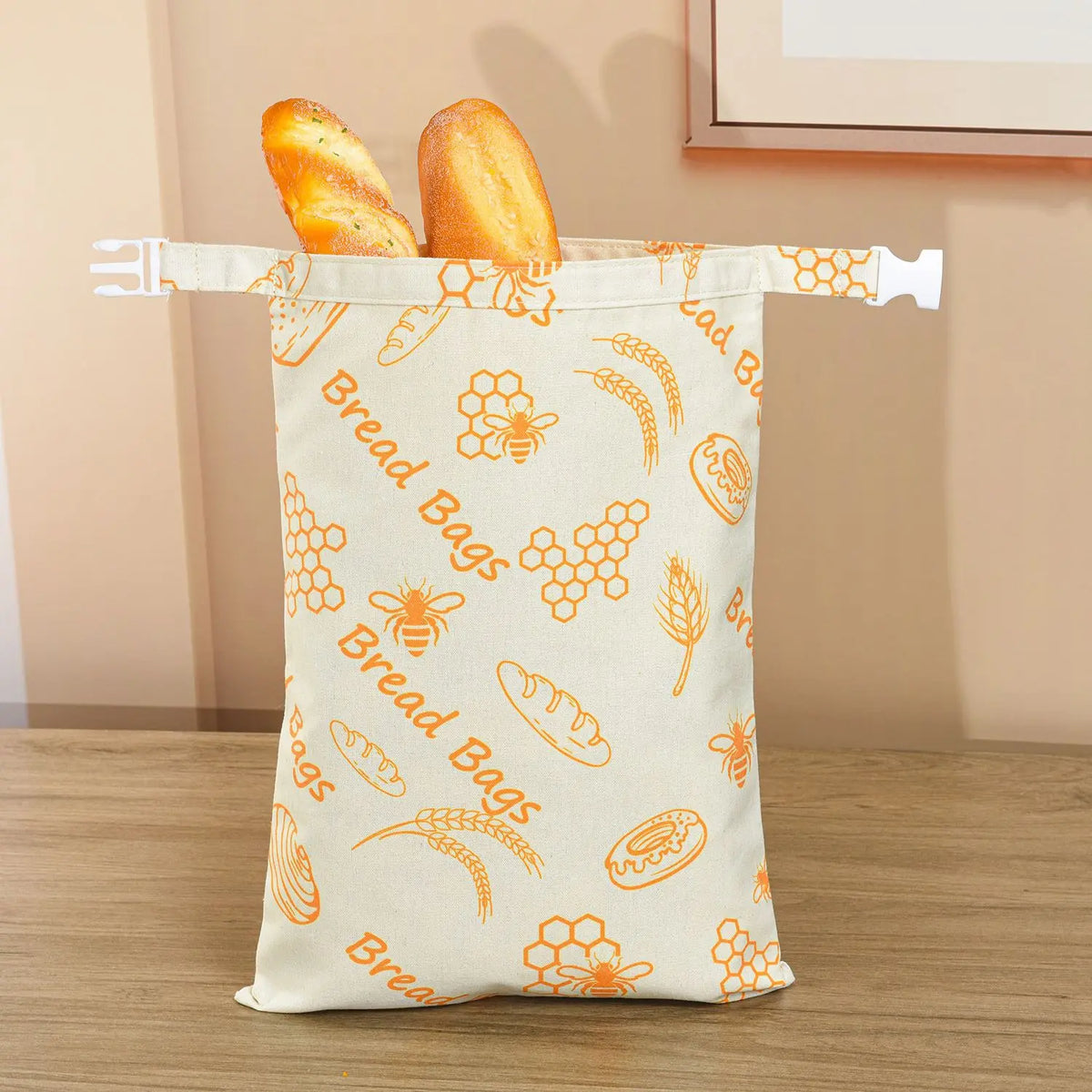Cotton Beeswax Bags For Bread Storage