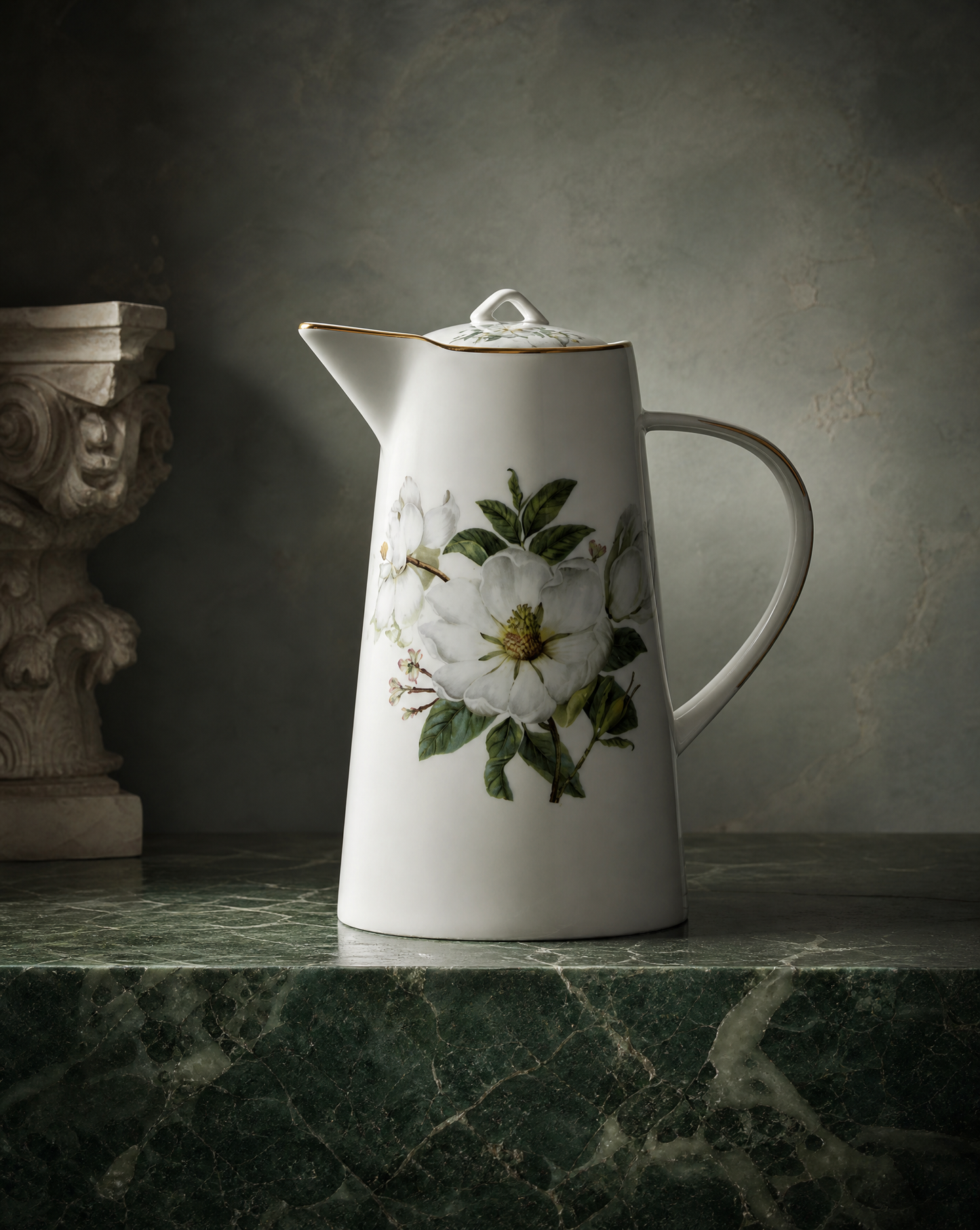 Vintage Floral Porcelain Jug 1.2 L