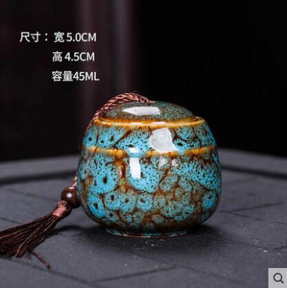 Asian Decorative Round Dry Storage Caddy