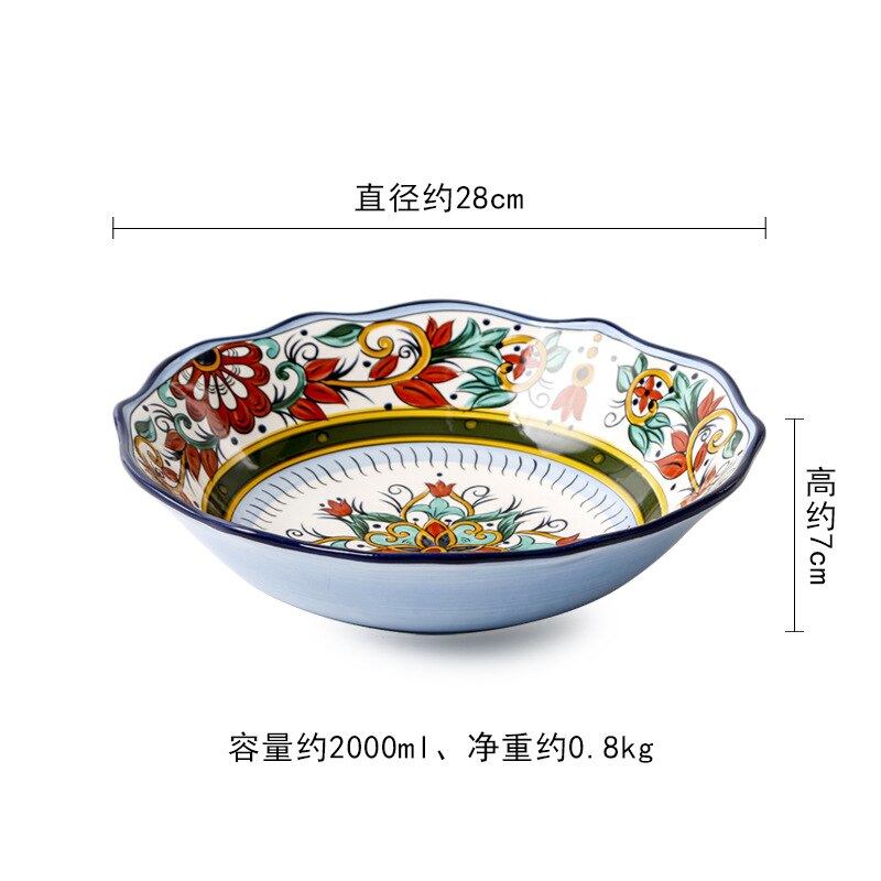 Dishes For Serving Dinner Plates Ceramic Western Plates Steak Noodles Plate Bowl Plates For Food Ceramic Tableware Dinnerware