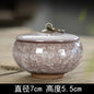 Creative Crack Ceramic Mini Tea Caddy Household Portable Storage Jar with Lid Cosmetic Jewelry Storage Box Gift Home Decoration