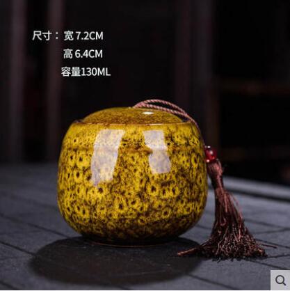 Asian Decorative Round Dry Storage Caddy