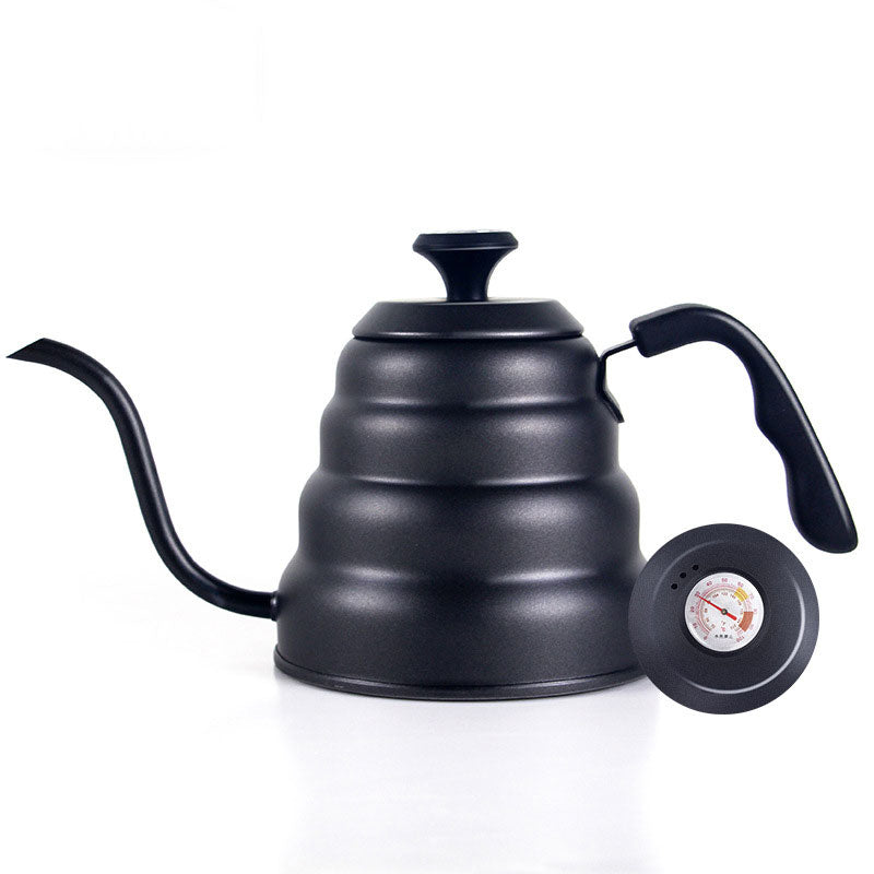 Coffee Pot 400ml Drip Kettle Tea Pot Non-Stick Food Grade Stainless Steel Gooseneck Drip Kettle Swan Neck Thin Mouth With Lid