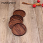 Drink Mat Walnut Wood Coasters Placemats Decor Tea Coffee Cup Pad 1 Pc Durable Square Round Home Table Bowl Teapot