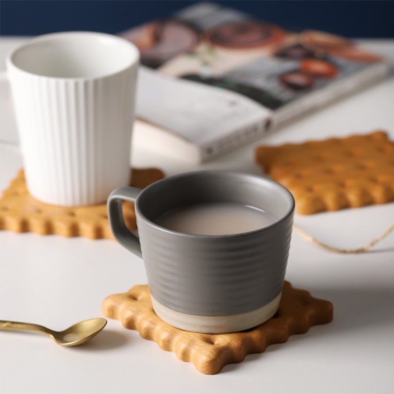 Musowood Wooden Cup Mat Cookie Natural Coaster Tea Coffee Mug Holder Photography Props Mats Crafts Wedding Party Decoration