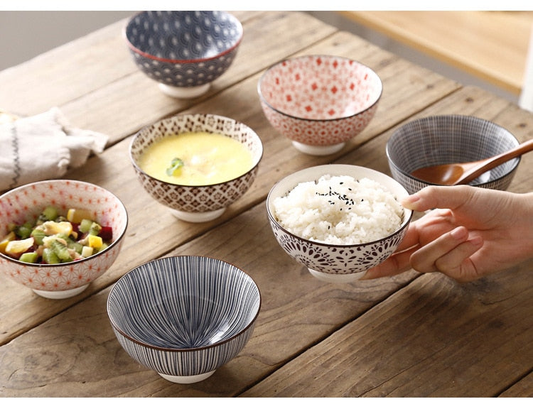 Small Asian Ceramic Bowl - Various Colours