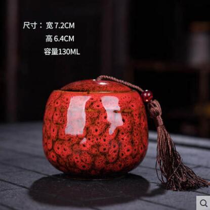 Asian Decorative Round Dry Storage Caddy