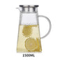 Textured Glass Jug With Stainless Steel Filter 1200ml, 1500ml and 1800ML