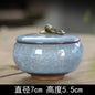 Creative Crack Ceramic Mini Tea Caddy Household Portable Storage Jar with Lid Cosmetic Jewelry Storage Box Gift Home Decoration