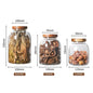 Mason Candy Jar Household Glass Tea Cans Round Lid Coffee Confectionery Food Cans Cereal Spices Storage Box Kitchen Storage Tank