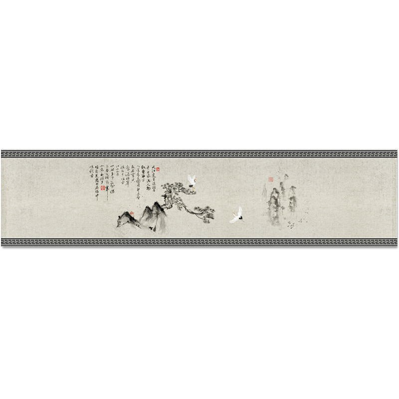Chinese Ink Style Waterproof Table Runner
