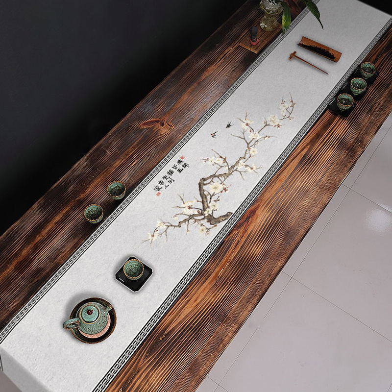 Chinese Ink Style Waterproof Table Runner