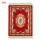 Persian Mini Woven Rug Mat Mousepad Retro Style Carpet Pattern Cup laptop PC Mouse Pad with Fring Home Office Table Decor Craft