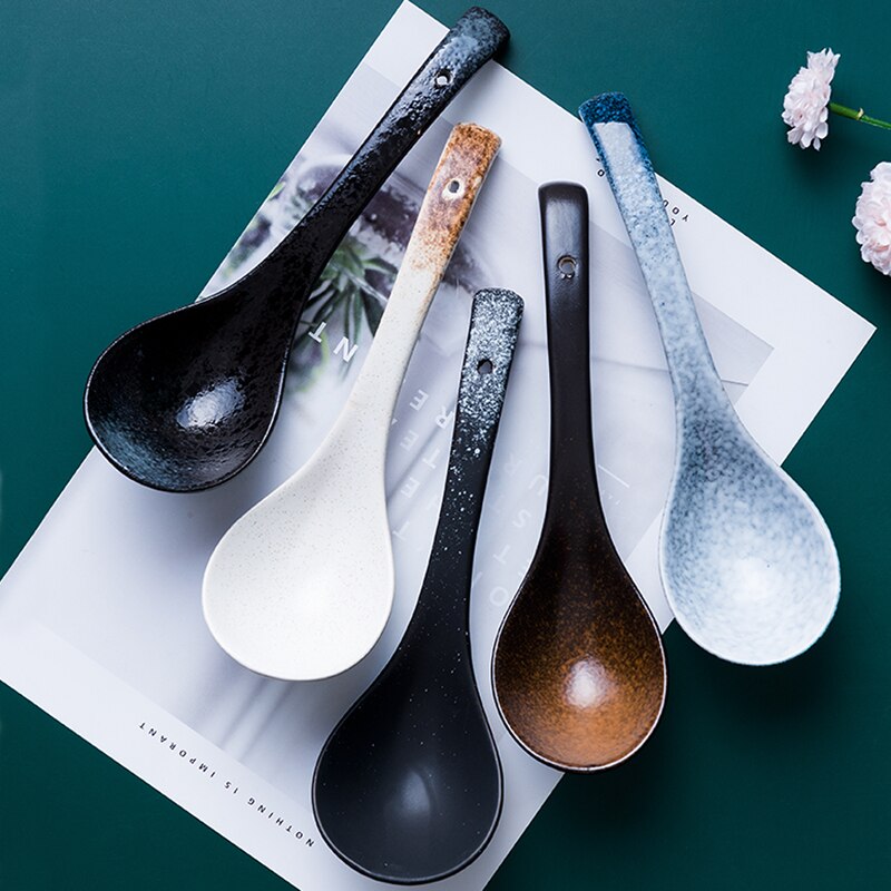 Japanese branch pottery bowl, unique noodles, large salad bowl, creative restaurant utensils