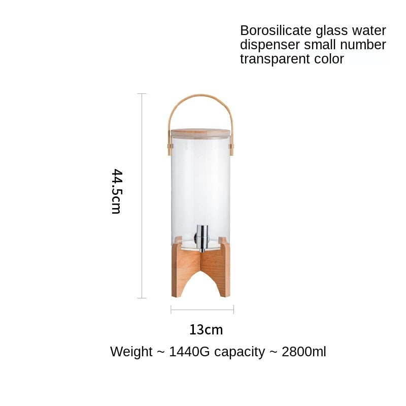 JOYLOVE Creative Glass Cool Water Bottle Colorful Self-service Cold Drink Bucket With Faucet Cold Water Kettle Hot And Explosion