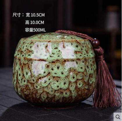 Asian Decorative Round Dry Storage Caddy