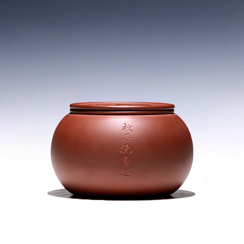 ★Chang tao 】 yixing undressed ore super-sized purple sand tea caddy match caddy cut slope mud cixin qiu - yun