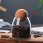 Glass Storage bottle Jars Containers Borosilicate Transparent Lead-Free Sealed Can coffee Tank Grains Creative Round Cork Tea