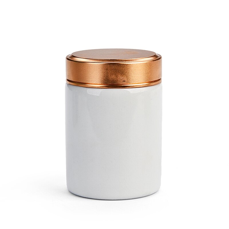 Mini Ceramics Tea Caddy oolong Tieguanyin Containers travel tea bag Sealed tea jar coffee Powder canister Household storage tank