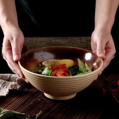 Asian Ceramic Bowl - 1L Capacity - Various Colours - Oyunimade