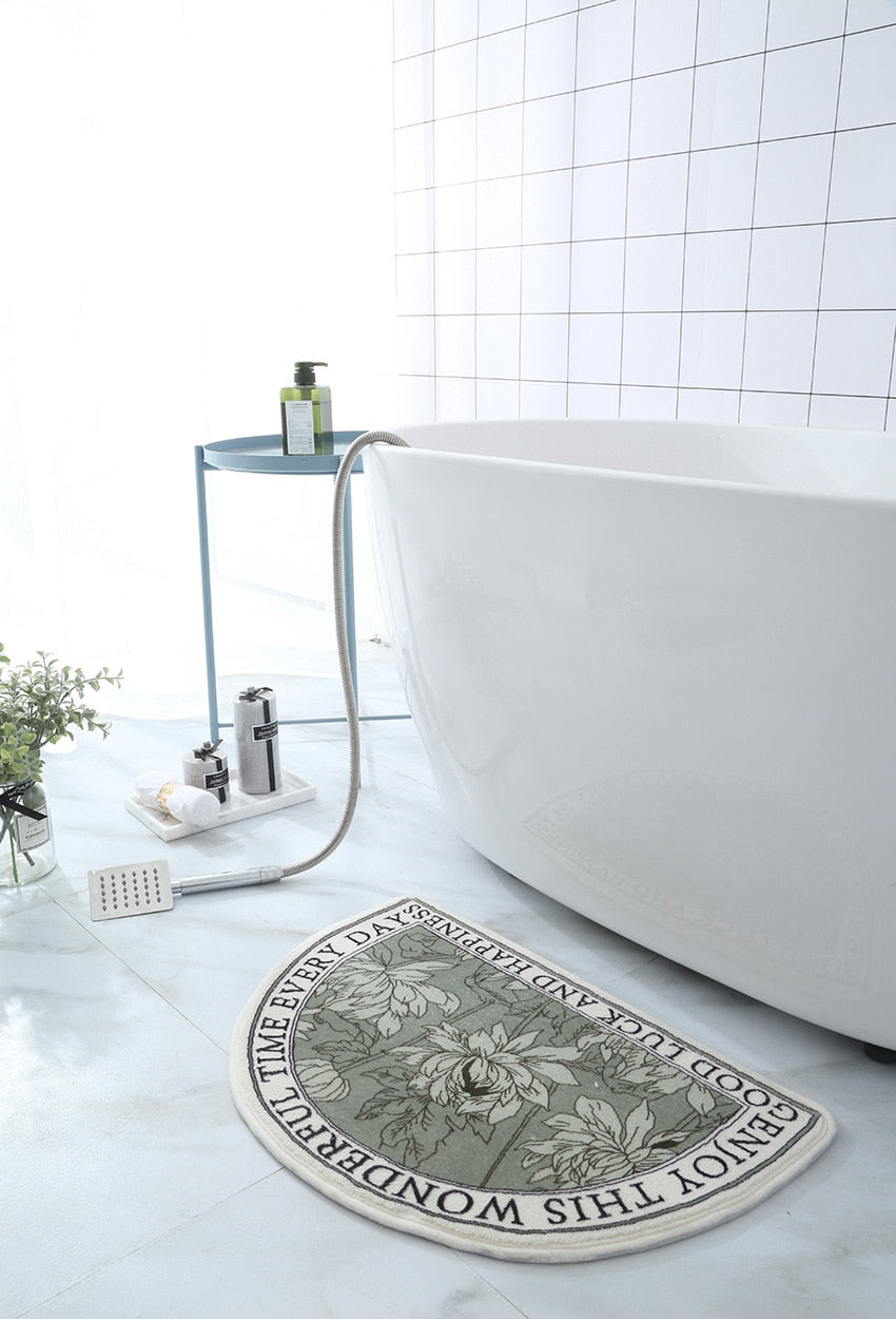 Non-Slip Bath Mat Absorbent Carpets INS Style Doormat  Entrance Mats Balcony Porch Area Rugs Living Room Bathroom Alfombra
