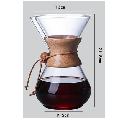 Chemex - Glass Coffee Dripper With Stainless Steel Filter - Various Sizes