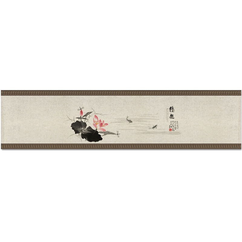 Chinese Ink Style Waterproof Table Runner
