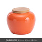 Creative Cute Mini Ceramic Storage Jar with Bamboo Wood Cover Home Portable Travel Tea Caddy Small Objects Jewelry Storage Box