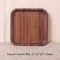 Wooden Serving Tray Tableware Plate for Snacks Dessert Food Storage Tea Coffee Breakfast Tray Hotel Home Wood Serving Trays