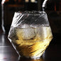 Japanese Whiskey Glass - Textured Diamond Hammer Cocktail Glass 380 ml