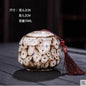 Asian Decorative Round Dry Storage Caddy