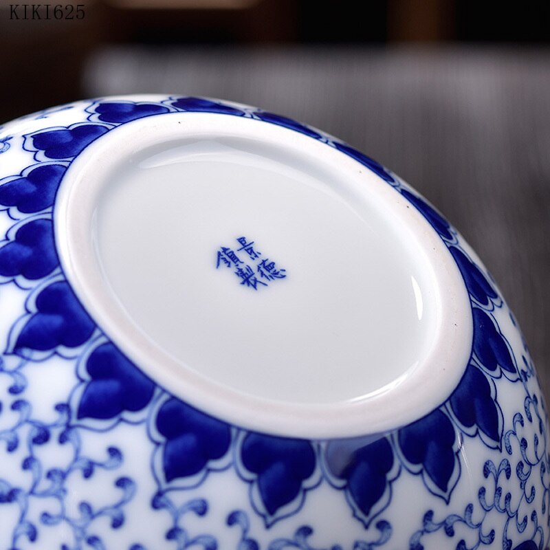 European-style Ceramic Tea Caddy Candy Nut Storage Jar Household Kitchen Storage Jar Crafts Coffee Table Desktop Home Decoration