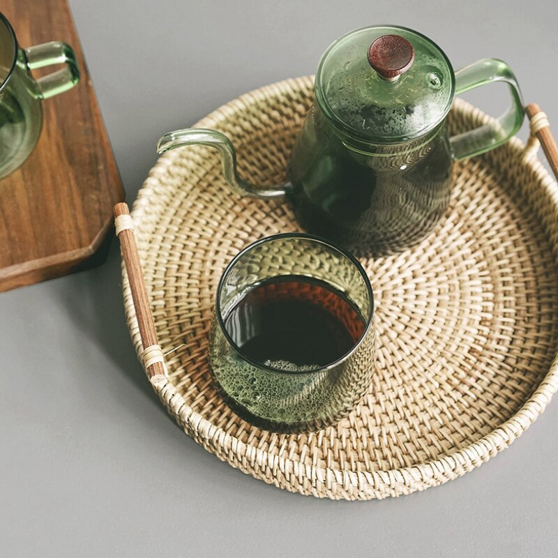 Glass Coffee Hand Punch Pot Coffee Cup Long Gooseneck Spout Kettle Pour Over Coffee Pot With Lid Home Heat Resistant Teapot