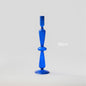 Blue Glass Candle Holder - Minimalist