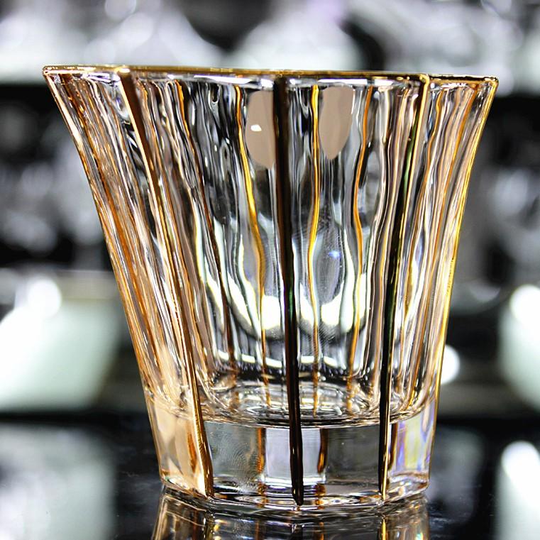 European-style large-scale crystal glass drawing gold wine whiskey glass beer glass tea glass spirits glass brandy glass