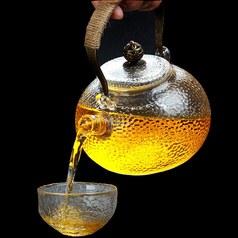 UPORS Heat Resistant Glass Teapot Tea Filter Chinese kung fu Tea Set Puer Kettle Coffee Glass Maker Office Tea Pot