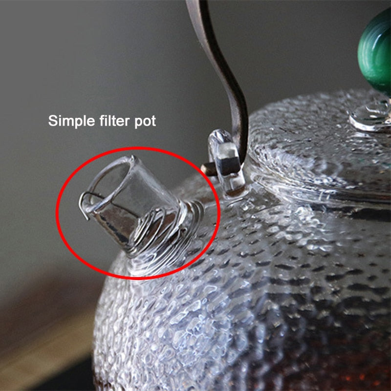 UPORS Heat Resistant Glass Teapot Tea Filter Chinese kung fu Tea Set Puer Kettle Coffee Glass Maker Office Tea Pot